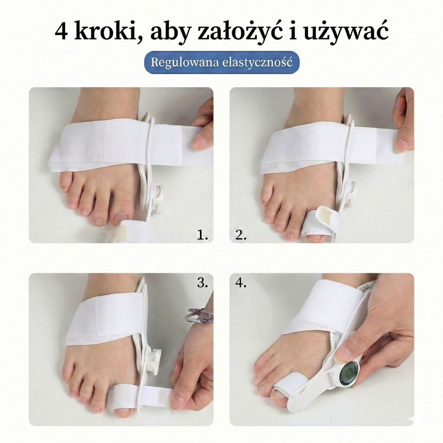 Korektor Ortopedyczny HalluFix™ 360– Korekcja Haluksów Bez Operacji